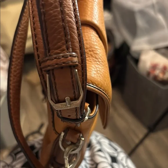 MCM Orange Leather Bag